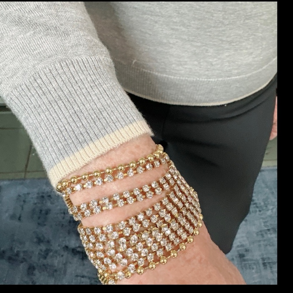 Multi Mini Crystal Strand Cuff! - image 3